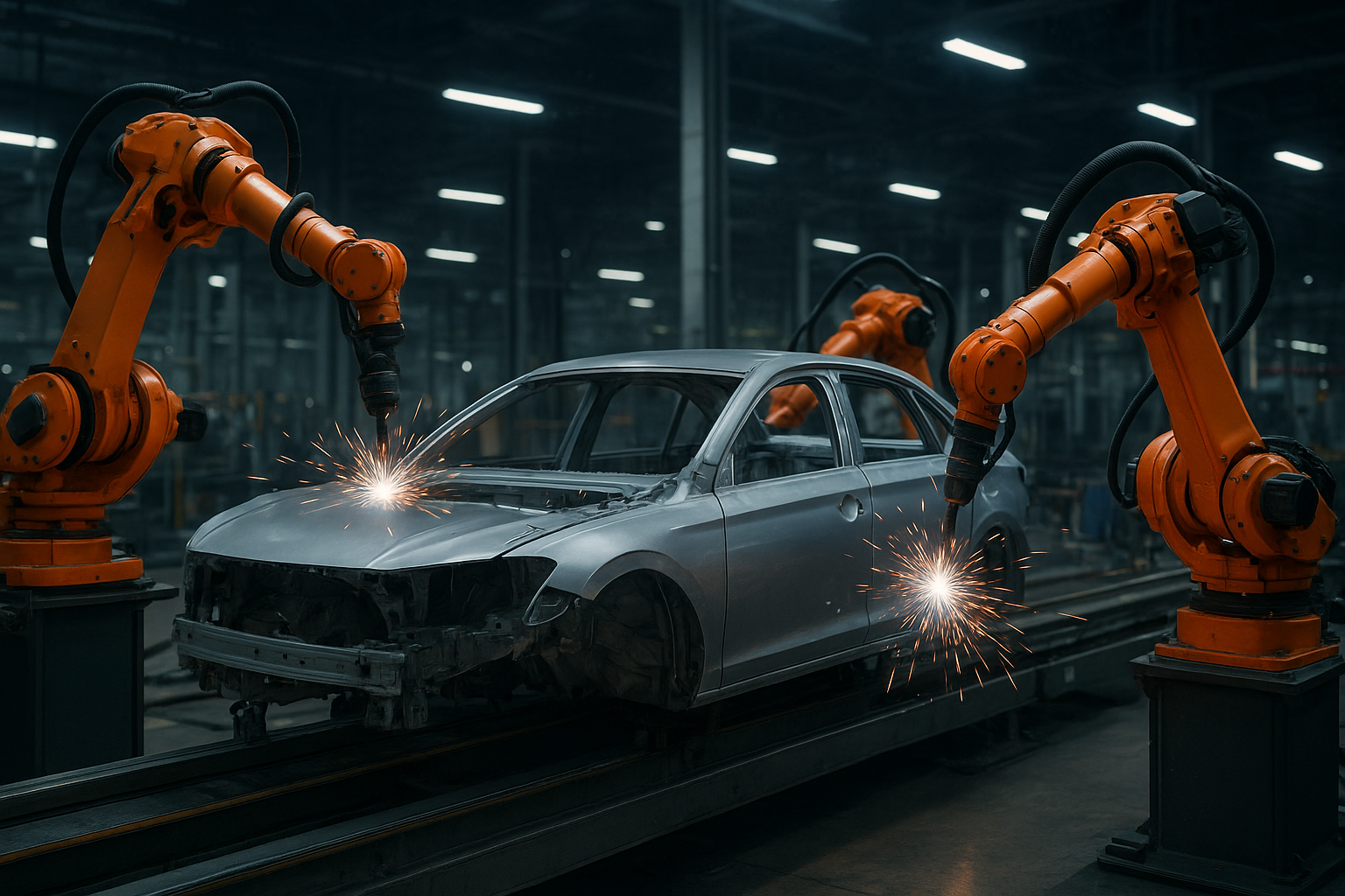 Otomotiv Fabrika Otomasyonu Arka Plan